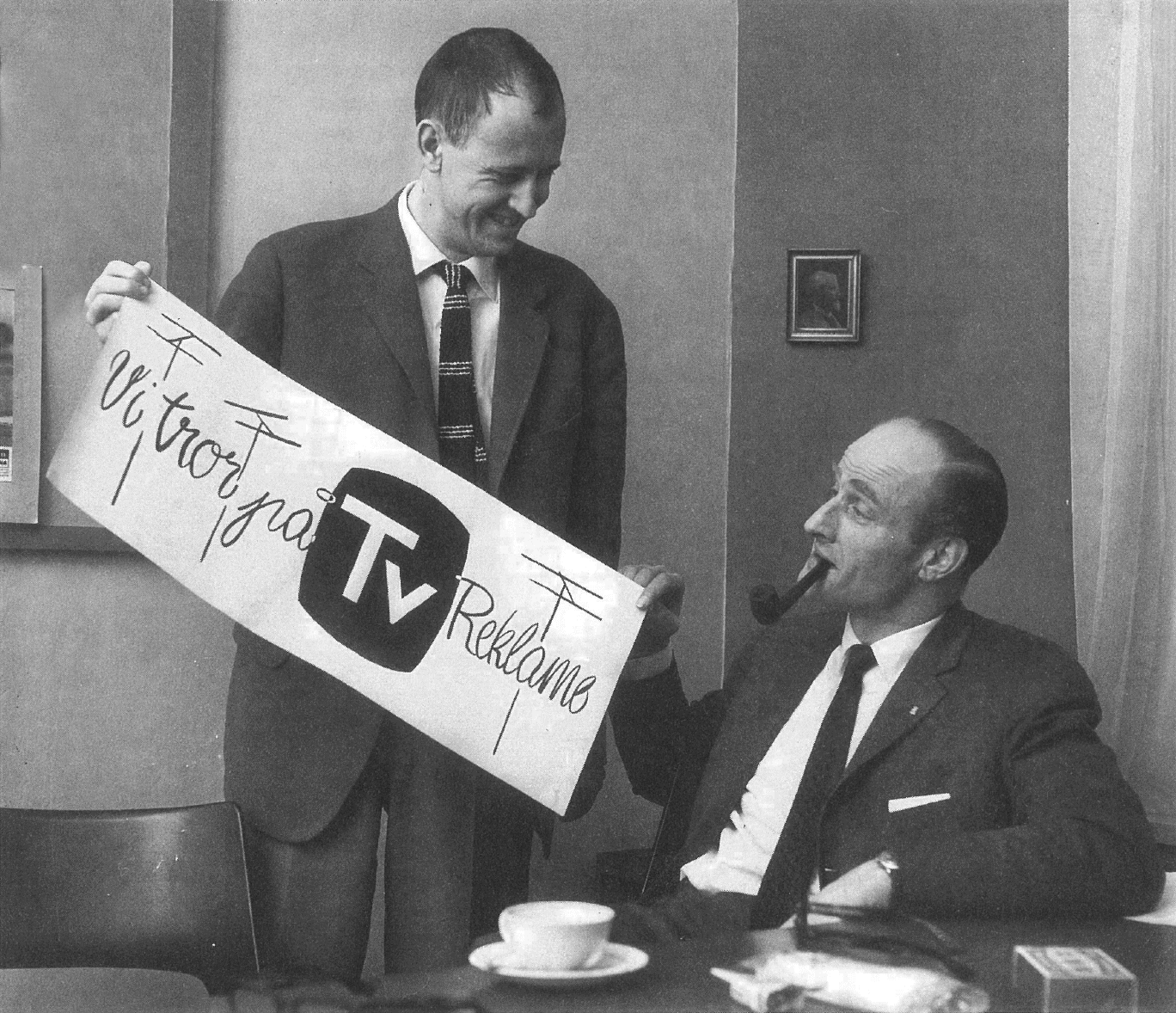Ole Sylvester-Hvid and journalist Ole Geor, 1962